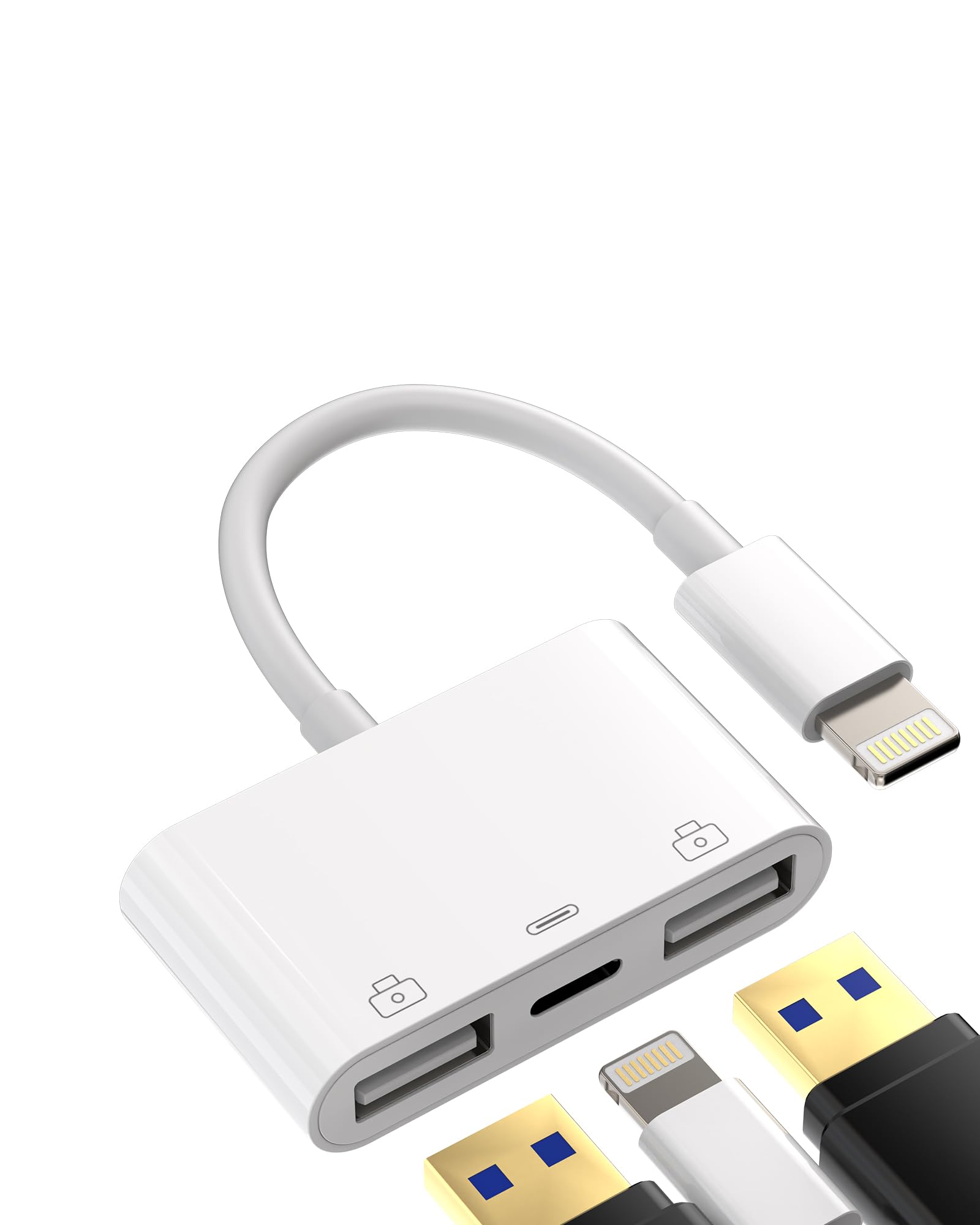 Amazon.com: Lightning to USB Adapter(3in1) for iPhone 14 for iPad